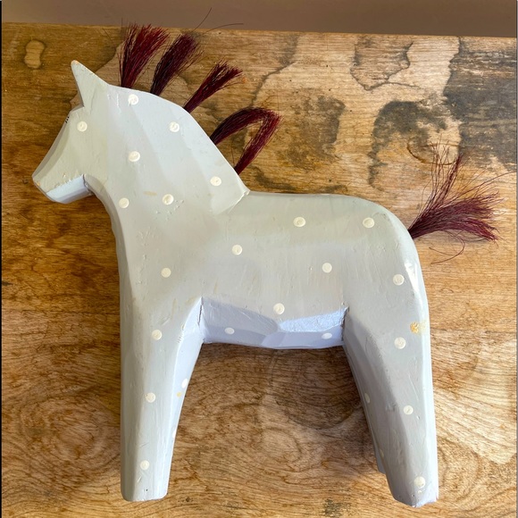 SWEDISH DALA STYLE w/Real HORSE Hair Handmade 14” - Picture 4 of 13